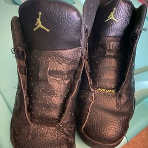 Black with neon Jordan’s